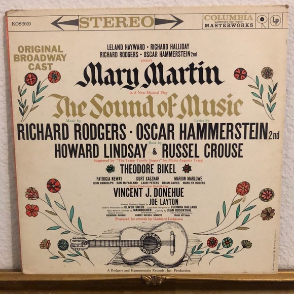 The Sound of Music Original Broadway Cast Soundtrack Vinyl Album - Picture 2 of 6